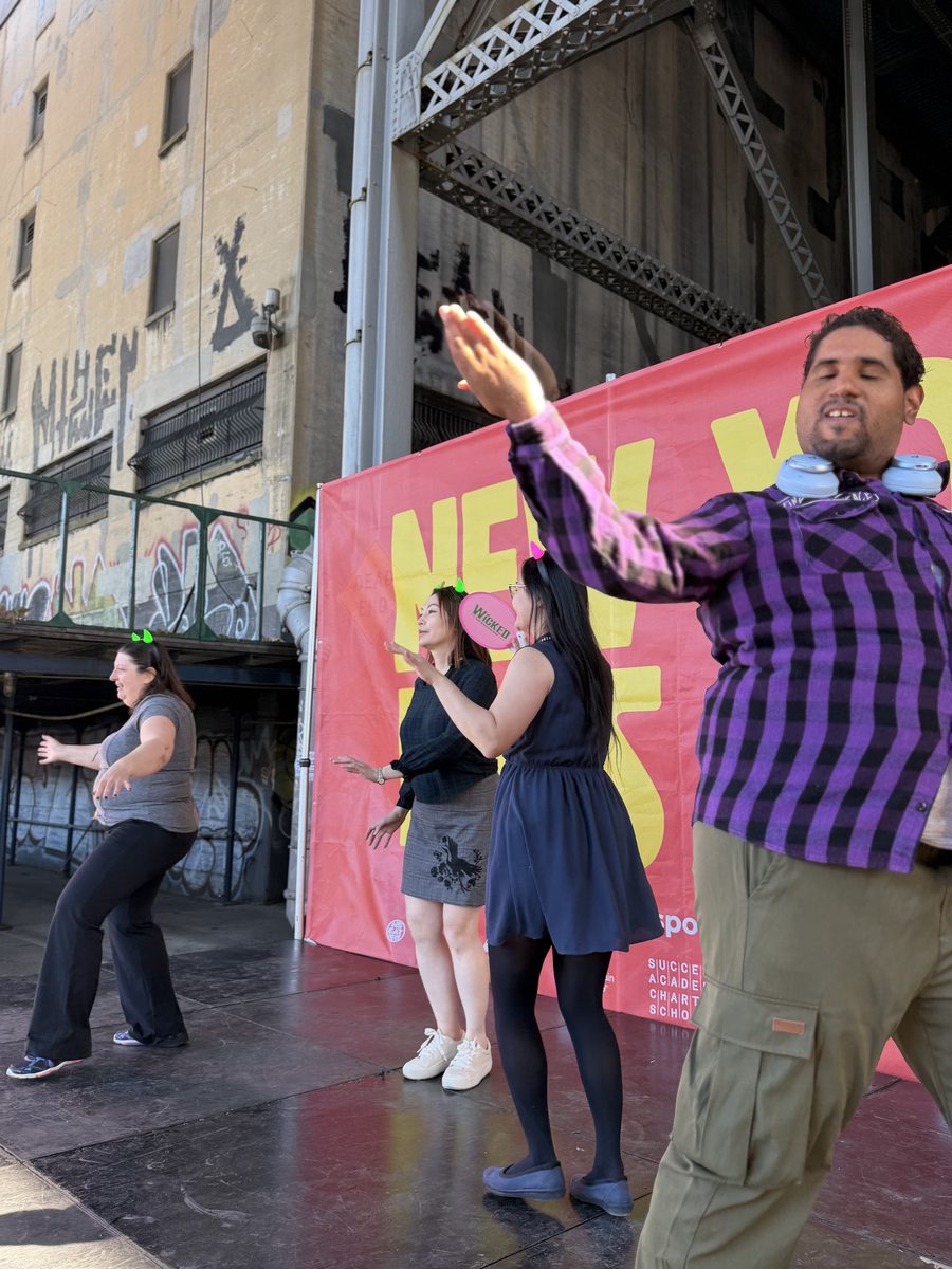 Salsa class on the Cultural Stage