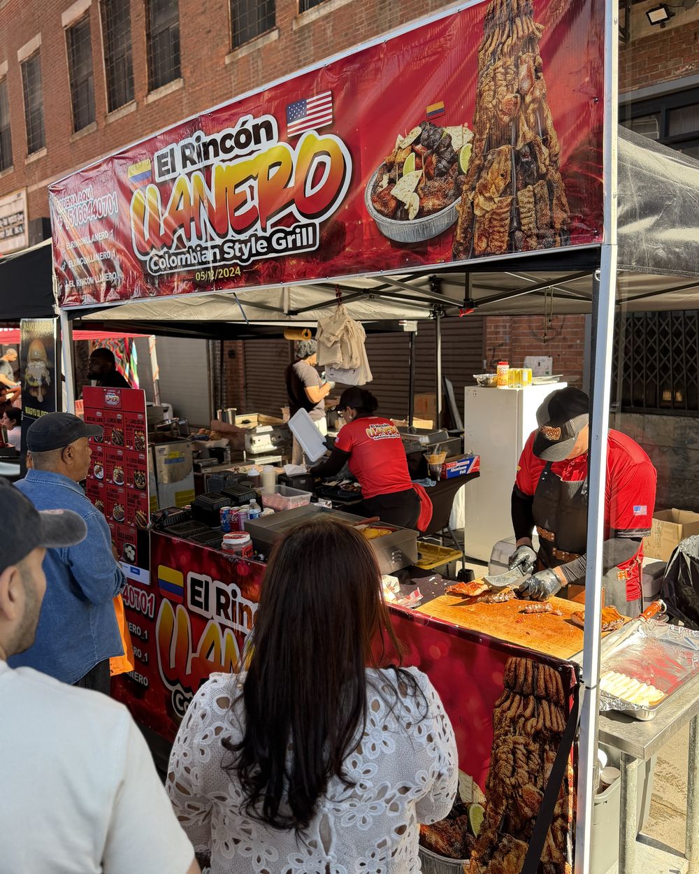 El Rincón Llanero, a Colombian grill, serving at Latin Food Fest NYC 2026
